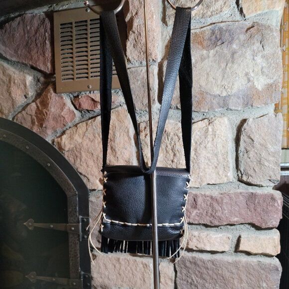 🔷️Genuine Bison Hide Crossbody Purse or Bag by Native Americans BNA12 - Picture 2 of 7